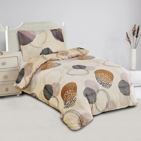 Mikroplüss lapok Körök barna 200x140cm+90x70cm TiaHome