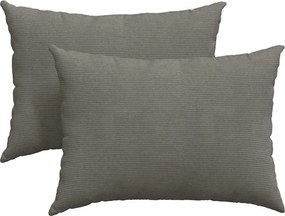 vidaXL Kanapé párnák 2 pcs Világosszürke 70 x 50 cm Bársonyos szövet