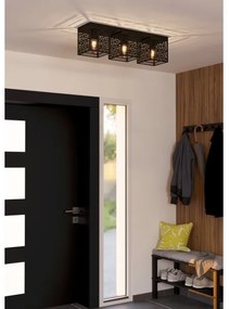 Eglo 900357 - Mennyezeti lámpa PIEDRITAS 3xE27/40W/230V