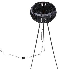 Modern állólámpa állvány fekete - Zoë