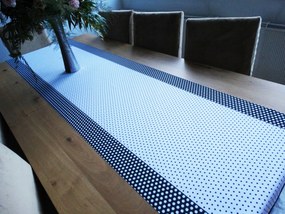 Mg Pöttyös Feltét Fekete 60cm széles, 0,5m tetszőleges hosszúságú) varrott