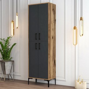 Szekrény Berlin Walnut és Anthracite