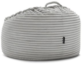 Világosszürke kordbársony babzsákfotel Socrate – Bobochic Paris