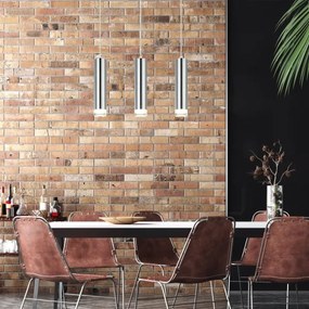 Csillár zsinóron ARMIN 3xGU10/10W/230V fényezett króm