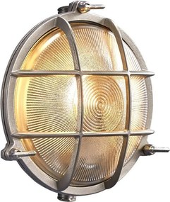 NORDLUX 49021055 POLPERRO Klasszikus Kültéri Fali Lámpa Nikkel E27 IP64