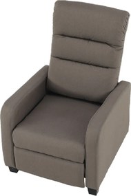 Relaxáló fotel, barna, TURNER