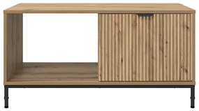 Dohányzóasztal kézműves tölgy 90 x 49 x 46 cm Faanyag