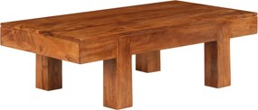 vidaXL tömör akácfa dohányzóasztal mézszínű bevonattal 100x50x30 cm