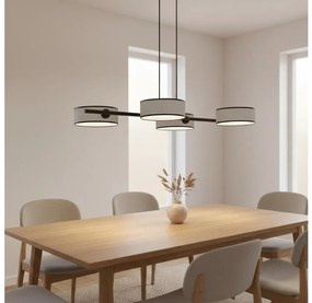 DRUMZ kábeles csillár 4xE14/10W/230V szürke