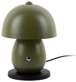 Sötétzöld LED asztali lámpa fém búrával (magasság 18 cm) Mono LED – Leitmotiv