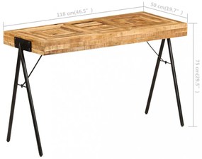tömör mangófa íróasztal 118 x 50 x 75 cm