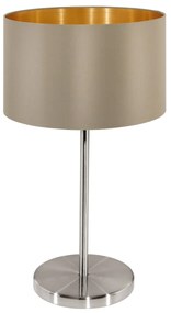 Eglo 31629 Maserlo asztali lámpa, szürke, E27 foglalattal, max. 1x60W, IP20