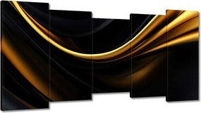 Vászonkép 150x80 Selyem arany szalag