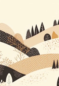 Poszter 68x98cm Ősz a hegyekben