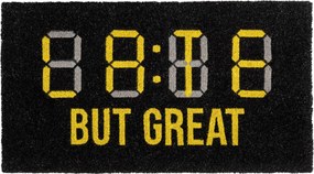 Vicces lábtörlő kókusz "Late But Great" csúszásgátló talppal 70x