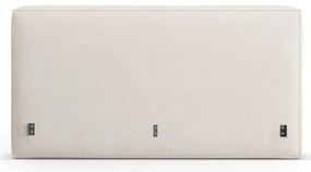 Krémszínű kárpitozott ágytámla 249x100 cm Olivia – Micadoni