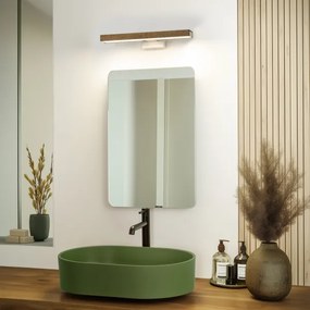 Brilagi- LED Fürdőszobai tükörmegvilágítás WOODY MIRROR LED/8W/230V IP44 tölgy/fehér