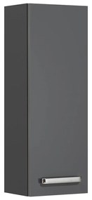 Sötétszürke függő fürdőszoba szekrény 25x70 cm Set 311 - Pelipal
