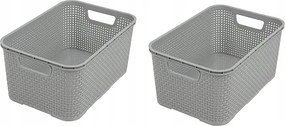 Branq Műanyag Kosár Szürke 5L 4db
