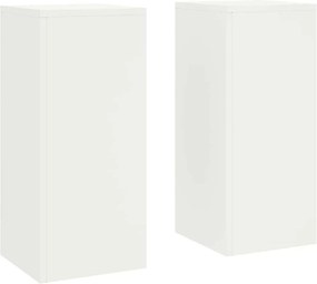 vidaXL Növényállvány 2 pcs Fehér 24 x 24 x 55 cm Acél