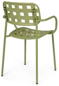 Zöld fém kerti szék szett 4 db-os Clover – Bizzotto