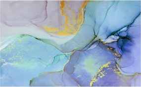 Fali fotótapéta Flizelin a szobába Akvarell formák 416x254 Ragasztó