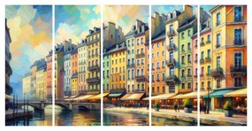 5 részes kép romantikus rakpart