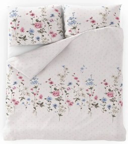 Kvalitex Pamut ágynemő Delux Louka rózsaszín, 240 x 220 cm, 2 db 70 x 90 cm