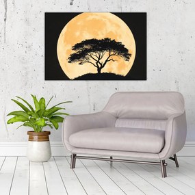 Kép – Fa arany teliholdban II. (90x60 cm)