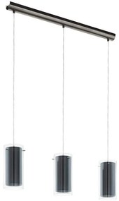 Eglo 99286 - Csillár zsinóron PINTO TEXTIL 3xE27/16W/230V