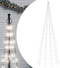 hideg fehér LED karácsonyfa zászlórúdra 550 LED 300 cm