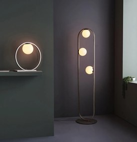 Endon modern asztali lámpa enzo opál ezüst end92495