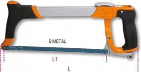 Beta fémfűrészkeret gyorskioldó pengerögzítő rendszerrel 017260050