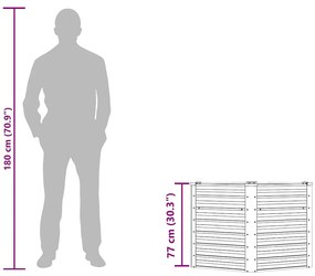 barna horganyzott acél kerti magaságyás 129 x 129 x 77 cm