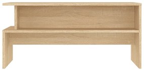 Sonoma tölgy színű szerelt fa dohányzóasztal 90 x 55 x 42,5 cm