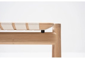 Fehér-natúr színű pad Klupa - Gazzda