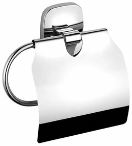 AQUALINE RB107 Rumba WC-papír tartó fedővel, ezüst