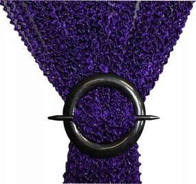 Függöny spagetti göndör bárány mintás függöny 140x160 cm magas lila