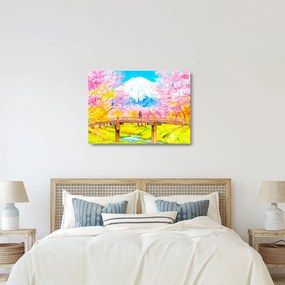 Kép - festett pár, akvarell (üvegen) (70x50 cm)