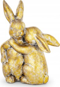 Nyuszi figura Nyuszi pár Aranyozott Húsvéti dekoráció