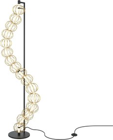 Maytoni modern állólámpa golden cage fehér sárga mymod216fl-l38g3k