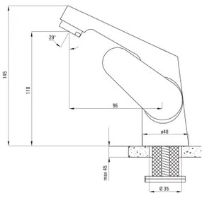 Deante BGL_020N - LEMON mosdócsaptelep, fényes króm