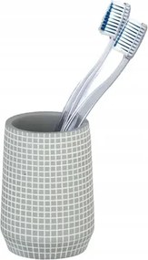 Fürdőszobai bögre Wenko Ohrid Design szürke