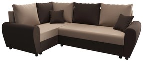 Sarok ülőgarnitúra Fleur Plus (sötétbarna + bézs) (B). 1057093