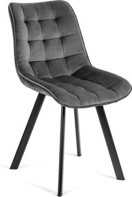 AVENBERG NOLA Étkezőszék szett - 4db, szürke