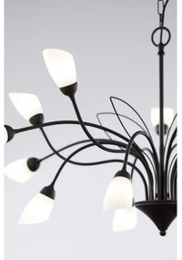 Jupiter 2057 - Láncos csillár GLORIOSA 15xG9/14W/230V fekete