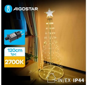 Aigostar B.V. Aigostar-LED Karácsonyi kültéri dekoráció LED/3,6W/31/230V 2700K 120cm IP44 AI0502