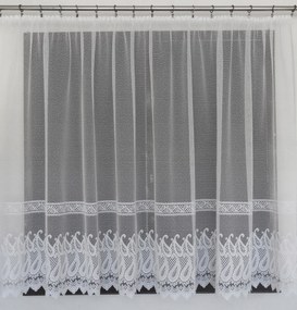 Mg Függöny 52/100 Fehér 250X170cm Kész Szalaggal Skr M