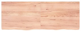 világosbarna kezelt tömör tölgyfa asztallap 160x60x(2-6) cm