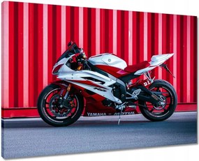 Vászonkép 70x50 Fehér-piros Yamaha